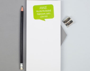 Positive Message Notepad - Personalized Notepad - Personalized Paper Pad - Custom To Do List - Custom Paper Pad - Back To School