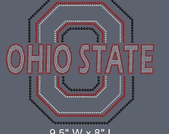 Ohio State Bling/Customize your shirt color, spange colors, shirt size and fit