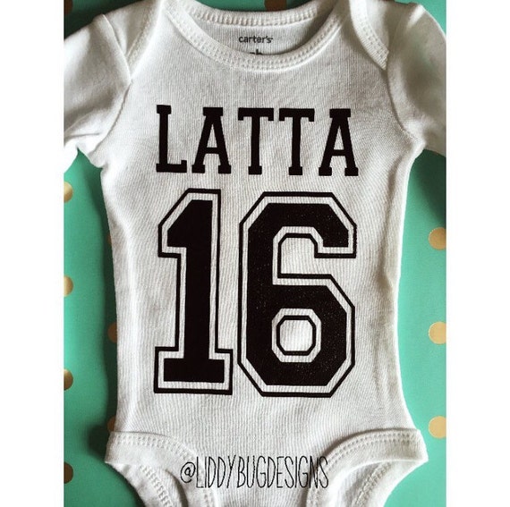 Personalized Sports Onesie // sports number by LiddyBugDesigns