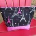 Pink Paris bag by KraftsbyKG on Etsy