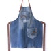 denim canvas tote bag with lots of pockets jeans bag