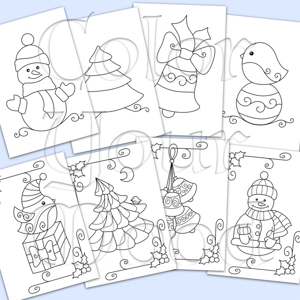 Christmas coloring pages for kids printable