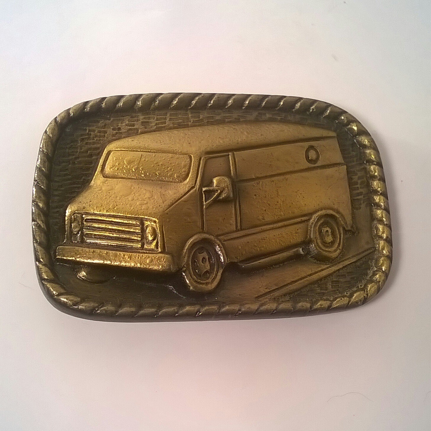 Solid Brass Van Belt Buckle