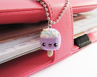 Popsicle charm, ice lolly charm, ice cream charm, polymer clay charm, kawaii charm, miniature food, gift for her, Valentine's gift, handmade