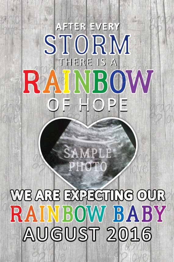 Download Rainbow Baby Announcement Cards, Baby Shower Invites ...