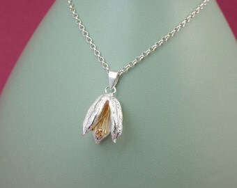 Magnolia necklace | Etsy