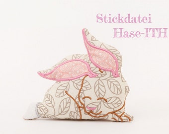 Machine embroidery applique Bunny-ITH
