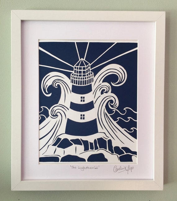 Lighthouse Wall Art lighthouse papercut art wall art paper cut art seaside art Lighthouse Wall Art lighthouse papercut art wall art paper cut art seaside art