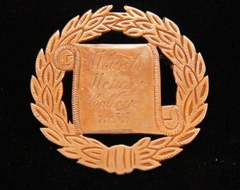 Estate 10K Yellow Gold Mount Mercy College 1955 Nursing Pin 6 Grams Fast Shipping