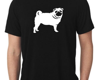 pug t shirt mens