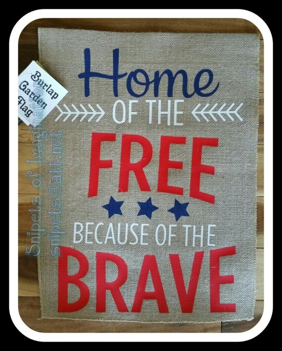 home of the free because of the brave flags