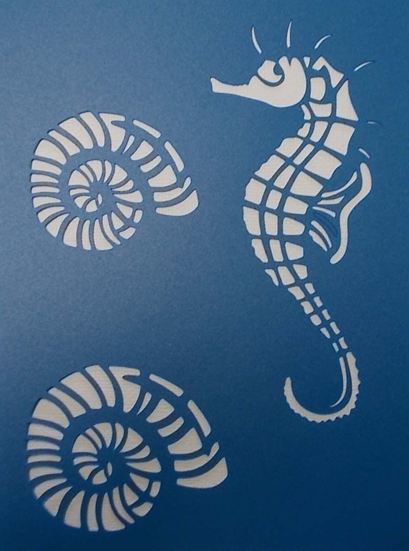 Seahorse Stencil