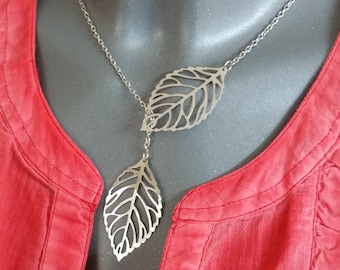 Links necklace "Romantics" with leaves silver CK100