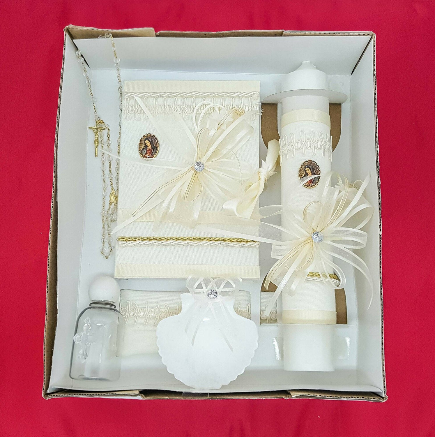 Christening/Baptism Candle Gift Set Set de Vela Para Bautizo