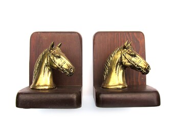 Horse Head Bookends