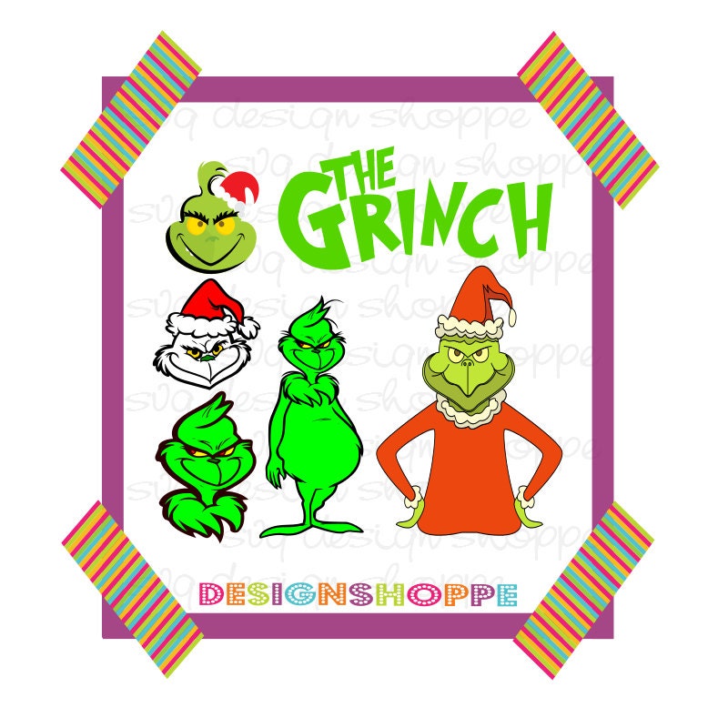 Download The Grinch Christmas Clip Art SVG File by PerfectlyPoshPixels