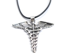 Percy Jackson Inspired Snake Spiral with Wings Necklace - The Heroes of ...