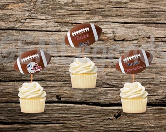 New England Patriots Cupcake Toppers, Patriots Cupcake Toppers, Patriots Birthday, Patriots Party,NFL Party, NFL Birthday,Instant Printable