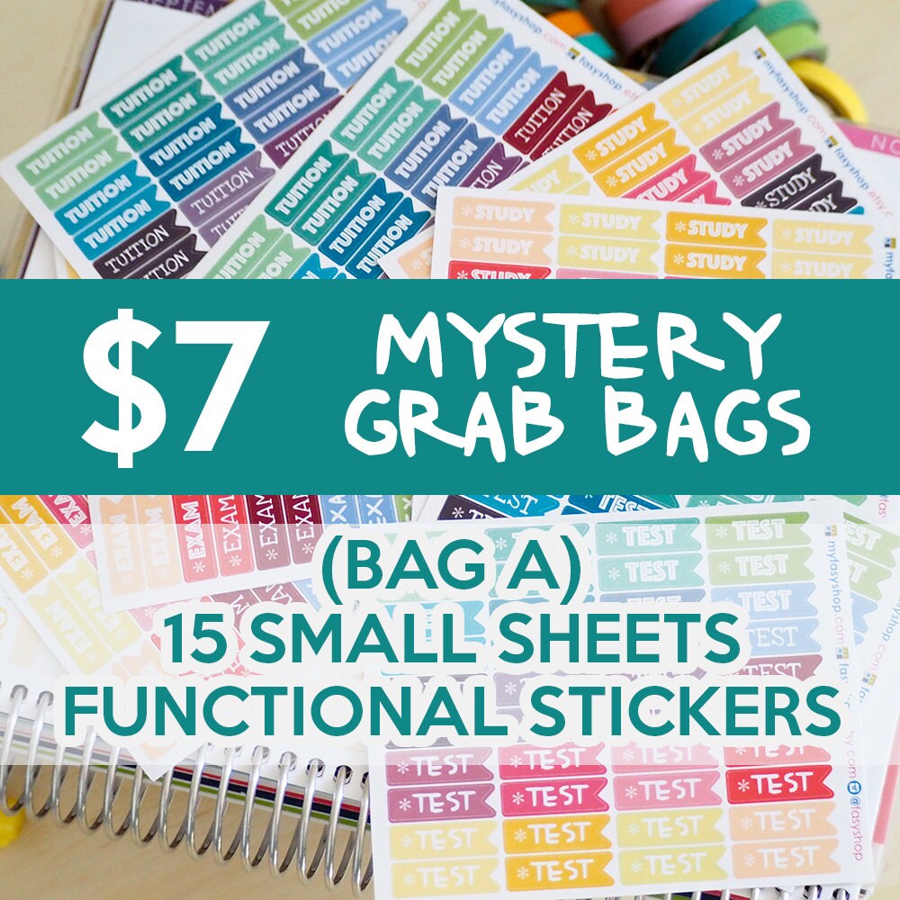 Grab Bag A Seven Dollars Mystery Grab Bags 15 Small Sheets
