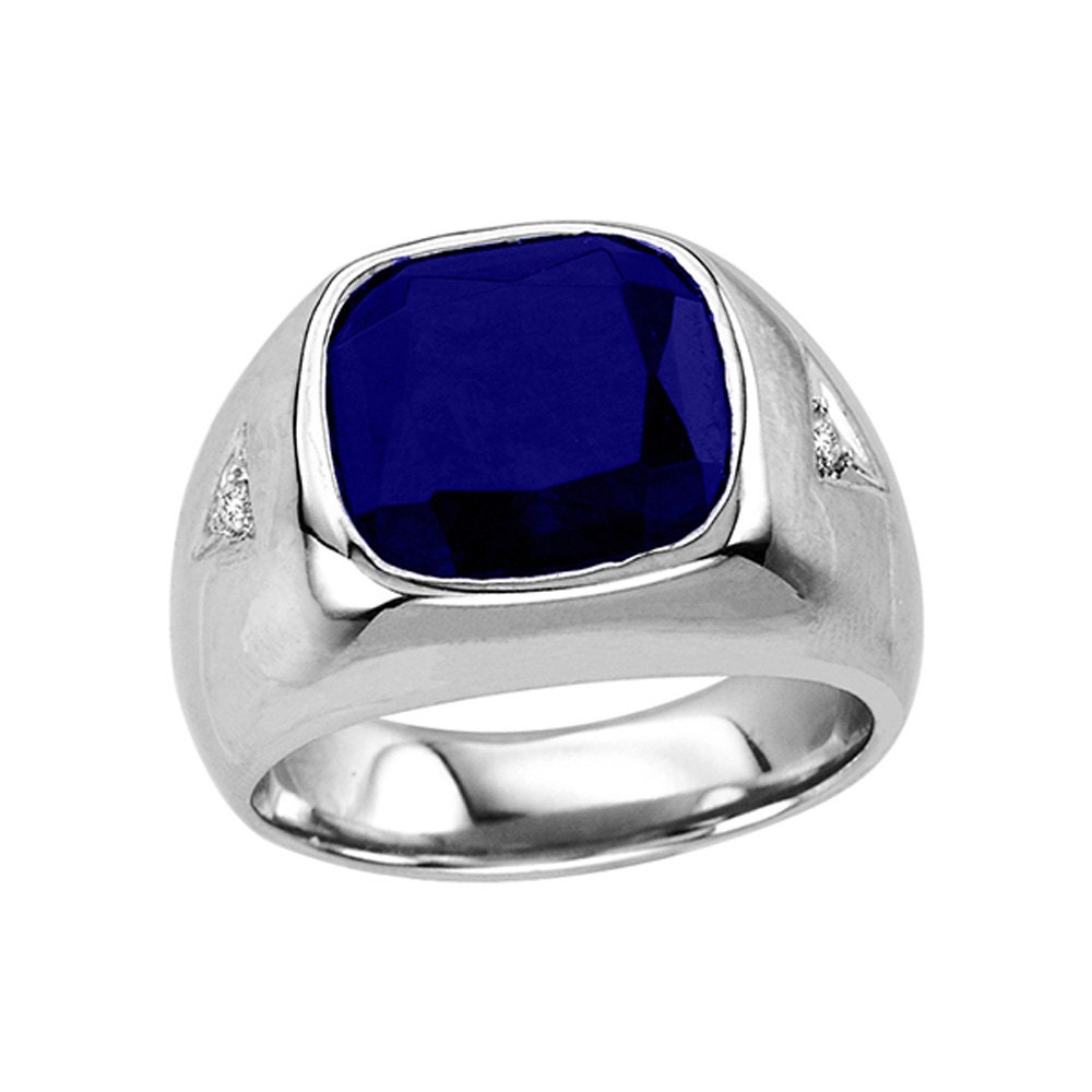 Sapphire Ring. Men's Sapphire Ring In by GemInMotion