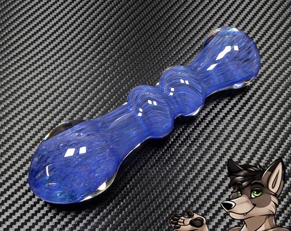 Glass Beaded Dildo Wand BluePurple By GlassbyWoozy On Etsy