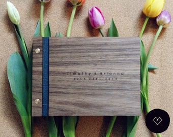 Rustic wood guest book rustic guest book wood guest book rustic Wedding Guest Book Ideas | Medium (A5)