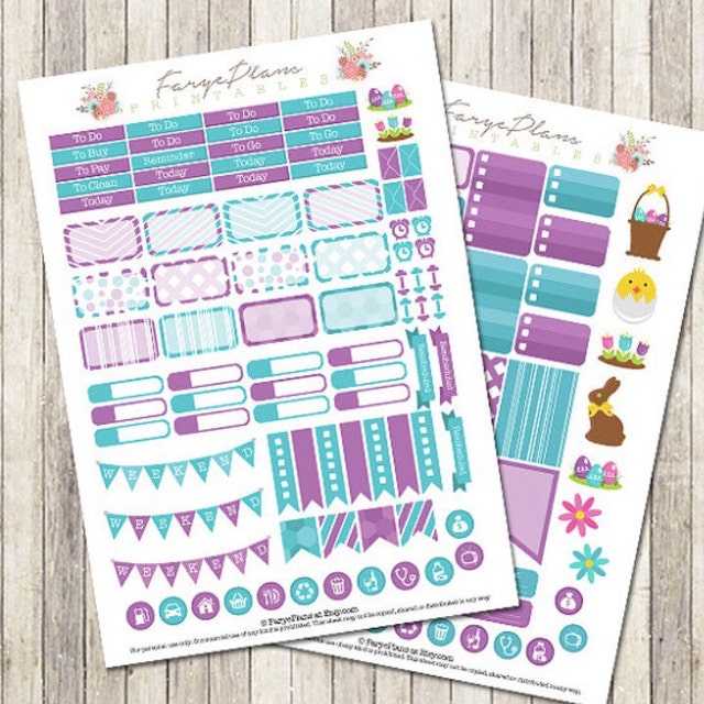 Files which you can print at home on sticker paper by FaryePlans