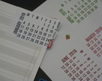 2017-18 Calendar tabs