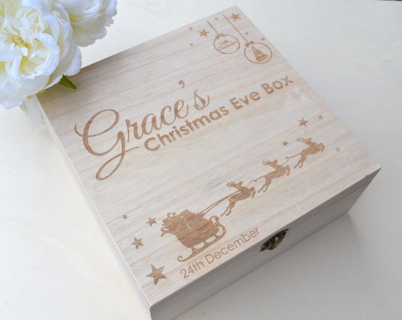 Engraved Wooden Christmas Eve Box