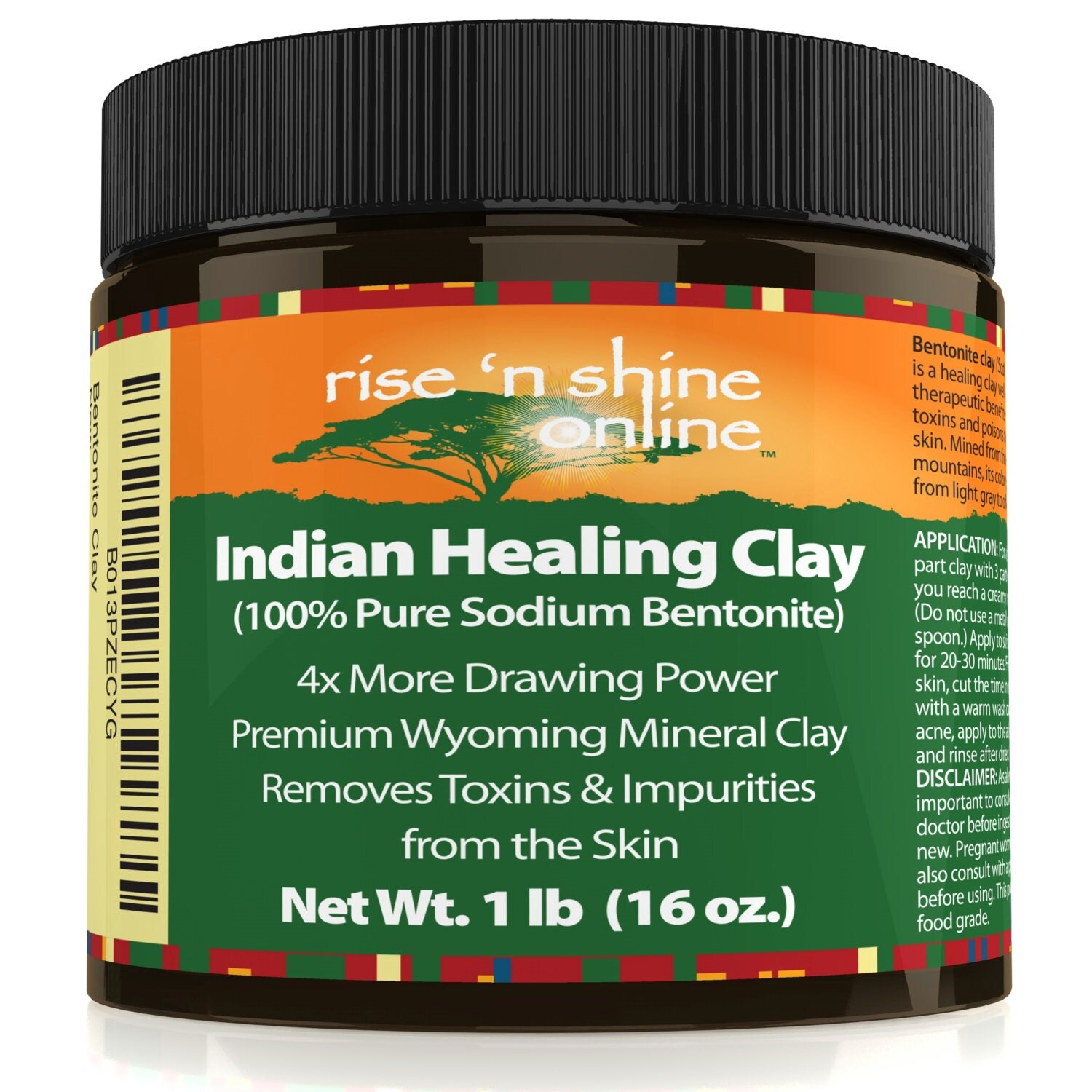 Bentonite Indian Healing Clay 16 oz 100 All by