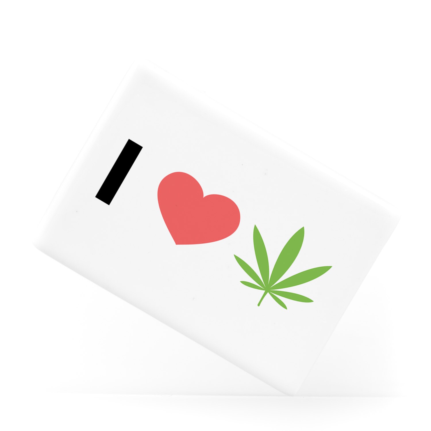 I Love Weed Emoji Marijuana Joint Splif Heart by AndreaEmporium