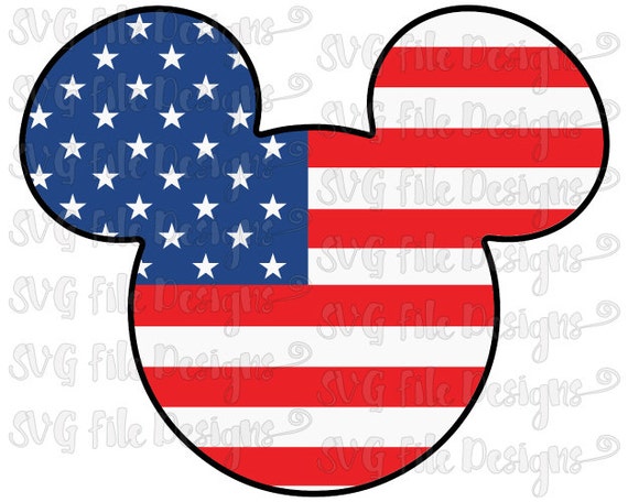 Download Fourth of July Mickey Mouse American Flag by SVGFileDesigns
