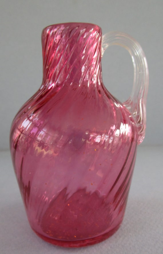 Vintage Pilgrim Glass Cranberry Glass Small by MissGraciesPlace