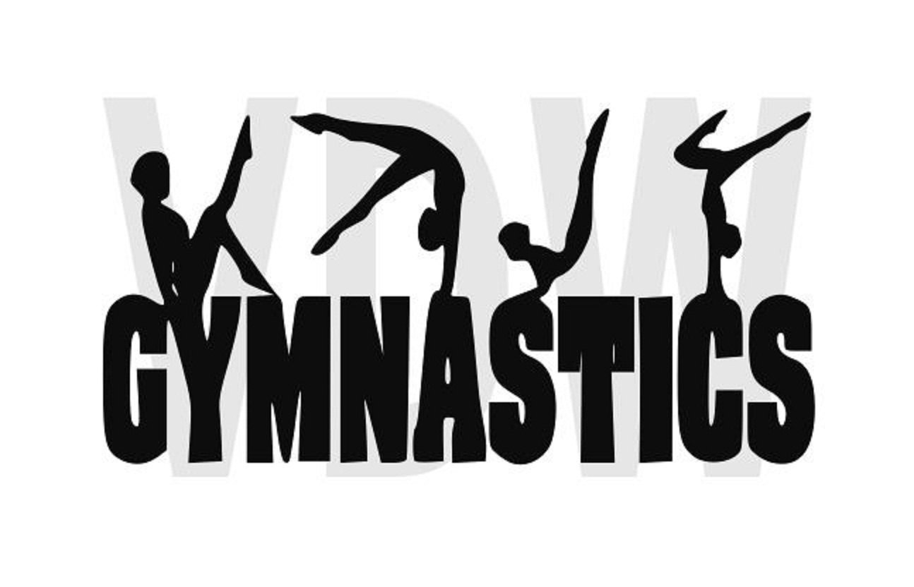 Download Gymnast silhouettes Gymnastics Design files SVG DXF EPS