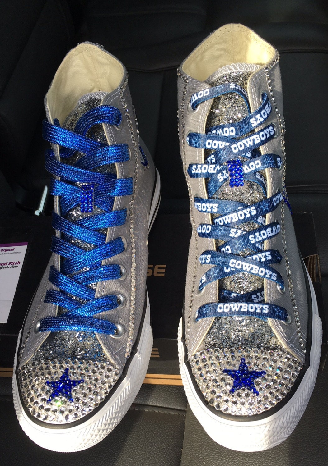 Dallas cowboys shoes crystalized Custom converse any team