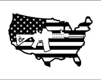 Second Amendment Gun Flag// SVG Files//Guns//Flag ...