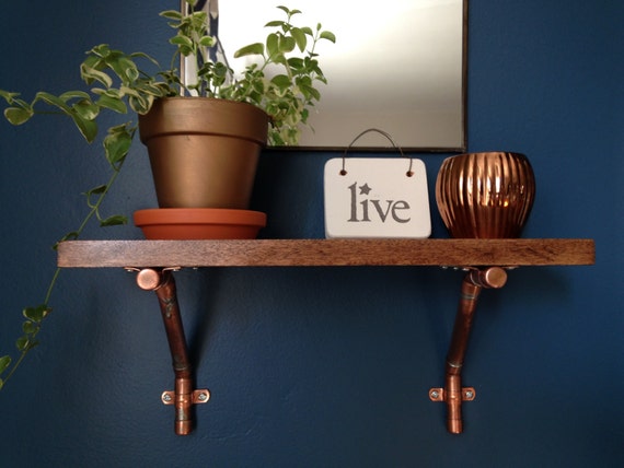 Copper Pipe Shelf by TheBoroughCreative on Etsy