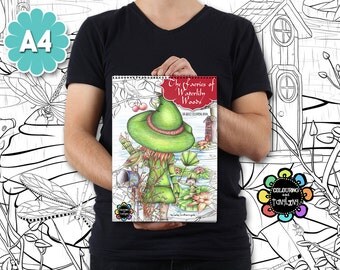 Fairies Adult Colouring Book - The Faeries of Waterlily Woods - Fantasy Colouring Book - Fairies Coloring Book - Adult Colouring Book