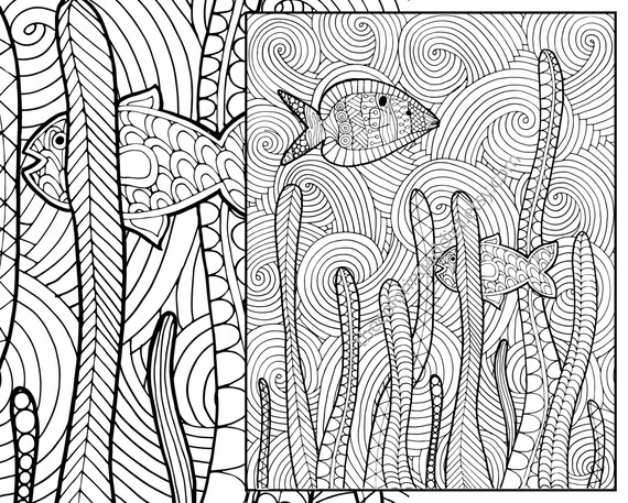 zentangle fish coloring pages - photo #31