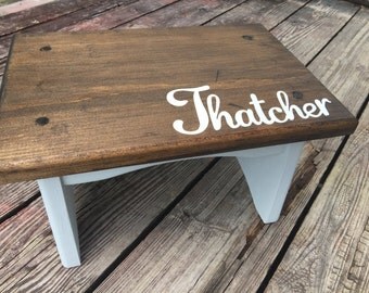 Step Stool, Personalized step stool, step stool name, Wooden stool, Toddler step stool, personalized kids stool, wooden step stool