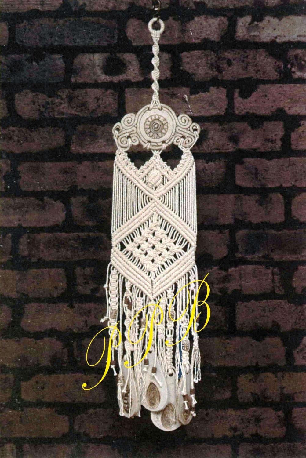 Macrame Windchimes Ceramic Windchime Home Decor This Is A Digital File