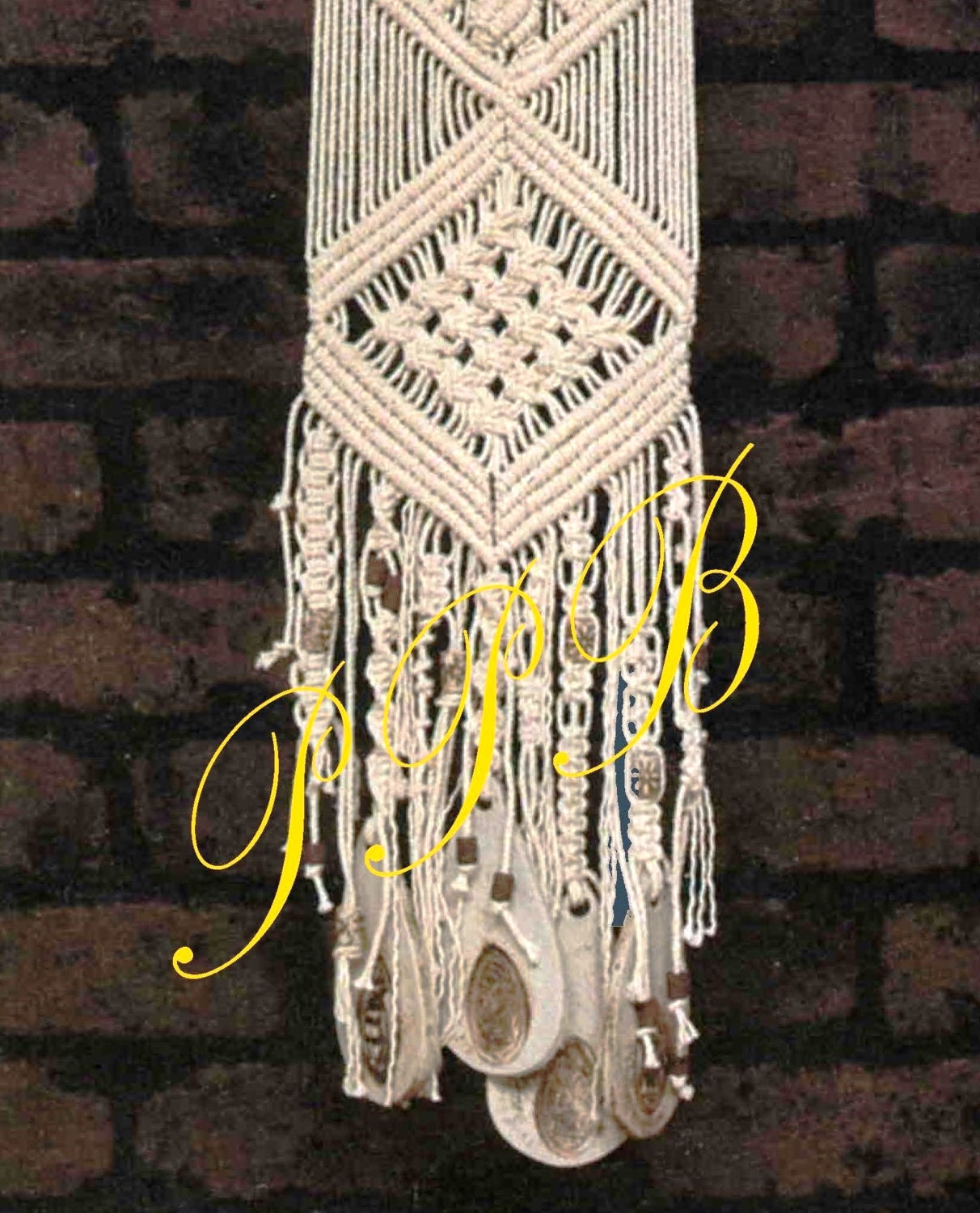 Macrame Windchimes Ceramic Windchime Home Decor This Is A Digital File