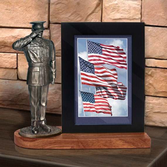 Marine Dress Blues Photo Frame 4x6 photo frame with a 7 inch