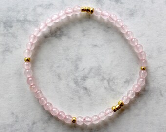 Unique rose quartz bracelet related items | Etsy