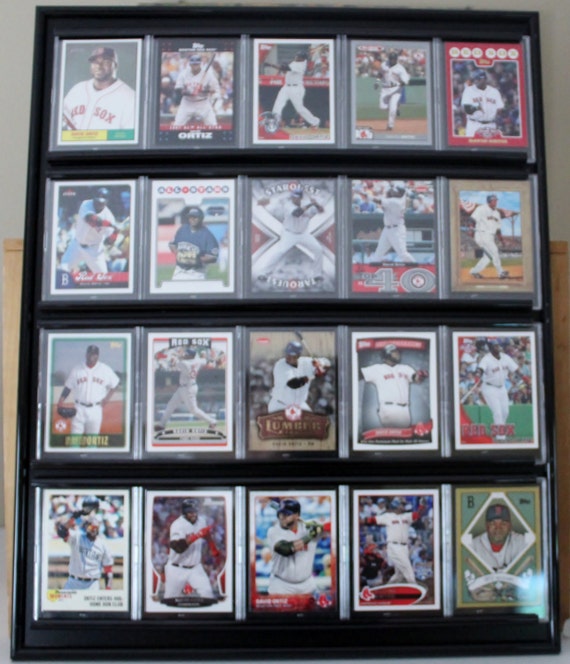 David Ortiz Framed Baseball Card Wall Display Boston Red Sox