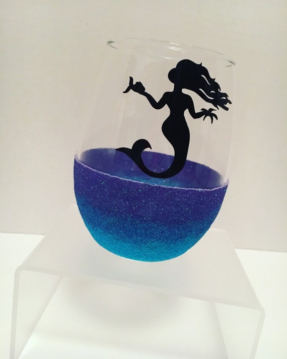 Mermaid Stemless Wine Glass