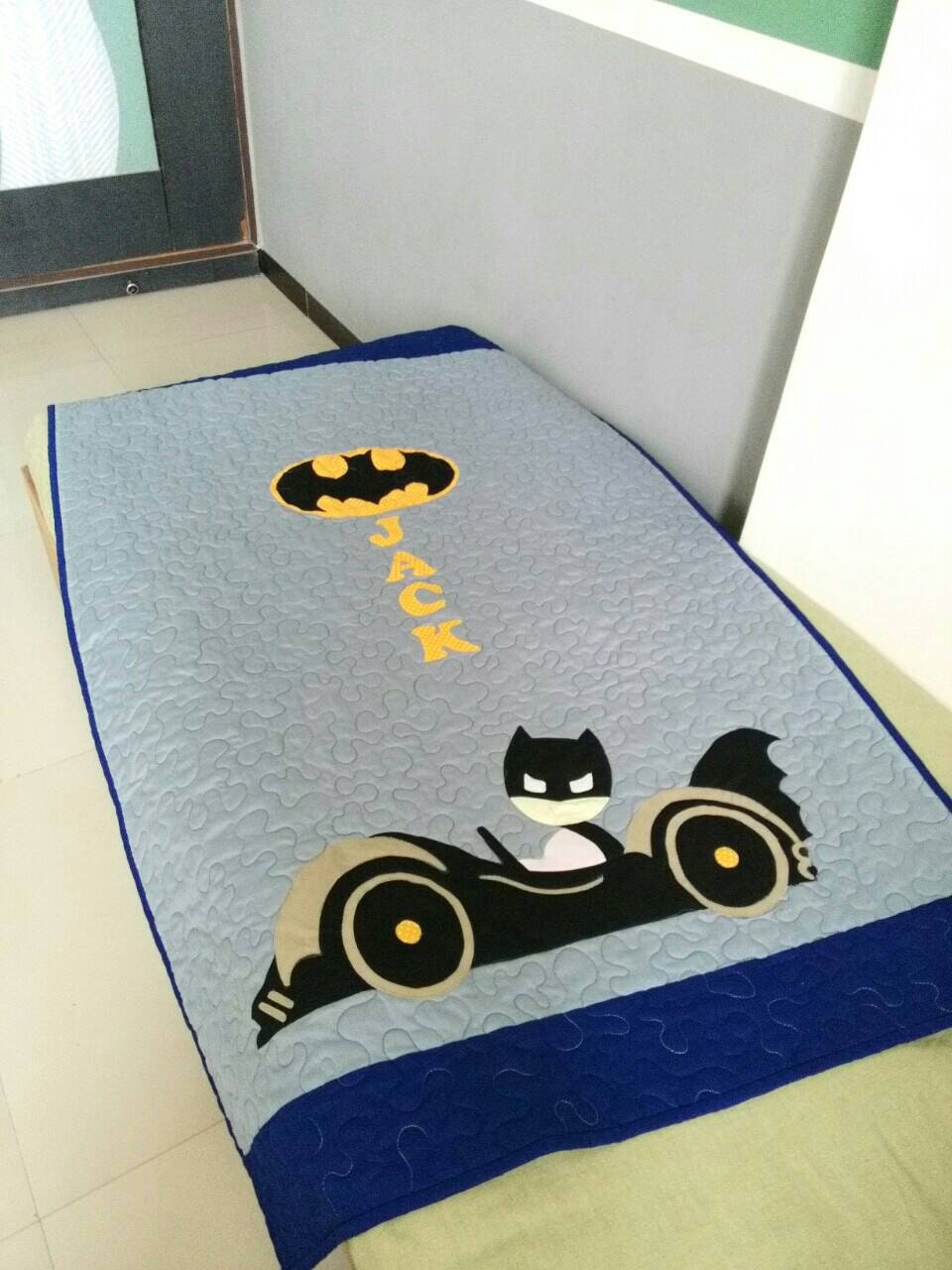 batman quilt baby quilt customized quilt todler quilt