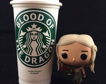 Game of Thrones inspired "Blood of the Dragon" Starbucks Travel Cup