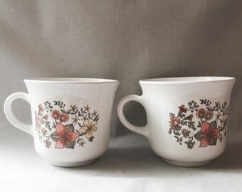 Floral Tea Cup Set // Floral Mug Set // Floral Kitchen // Floral Home Decor // Vintage Kitchen Decor // Tea Cup Set (B5)