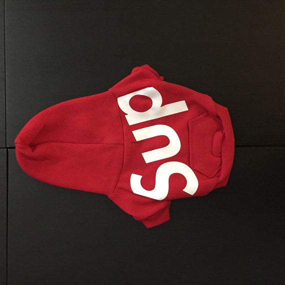 Supreme Sup Full Zip Dog Hoodie by pawmain on Etsy